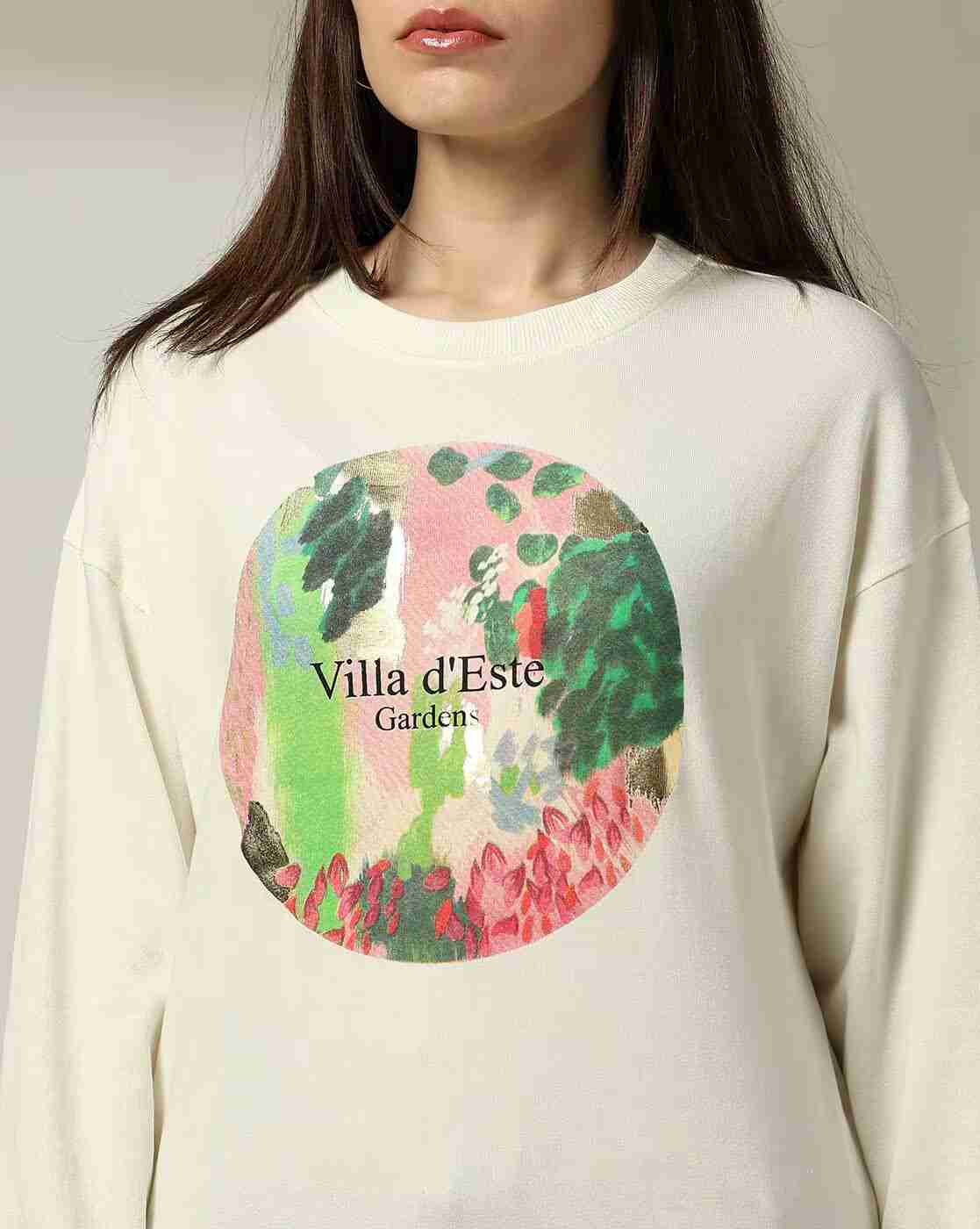 DNMX | Women Graphic Print Relaxed Fit Sweatshirt|3