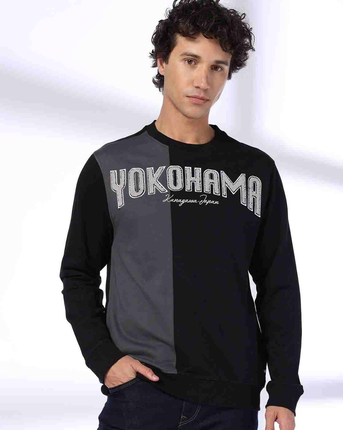 DNMX | Men Embroidered Regular Fit Crew-Neck Sweatshirt|0