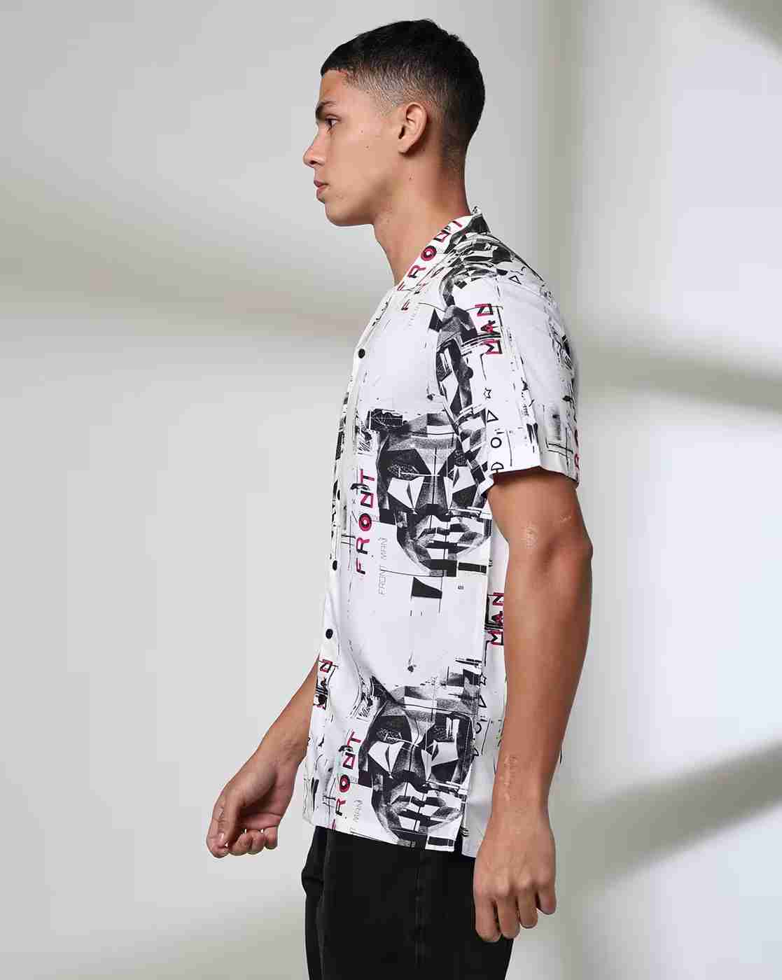 DNMX | Men All-Over Print Regular Fit Shirt|1