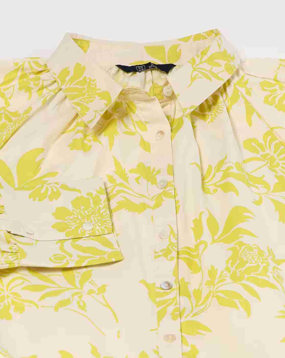DNMX | Women Floral Print Shirt Dress with Tie-Up Belt|5