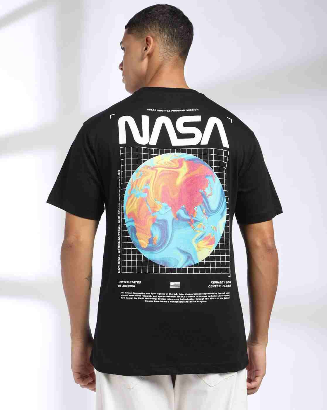 DNMX | Men Printed Slim Fit Crew-Neck T-Shirt|2