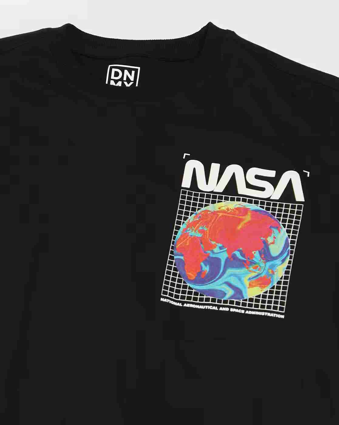 DNMX | Men Printed Slim Fit Crew-Neck T-Shirt|6