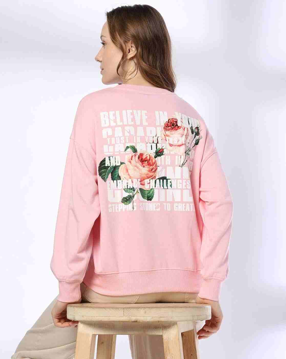 DNMX | Women Typographic Print Relaxed Fit Sweatshirt|0