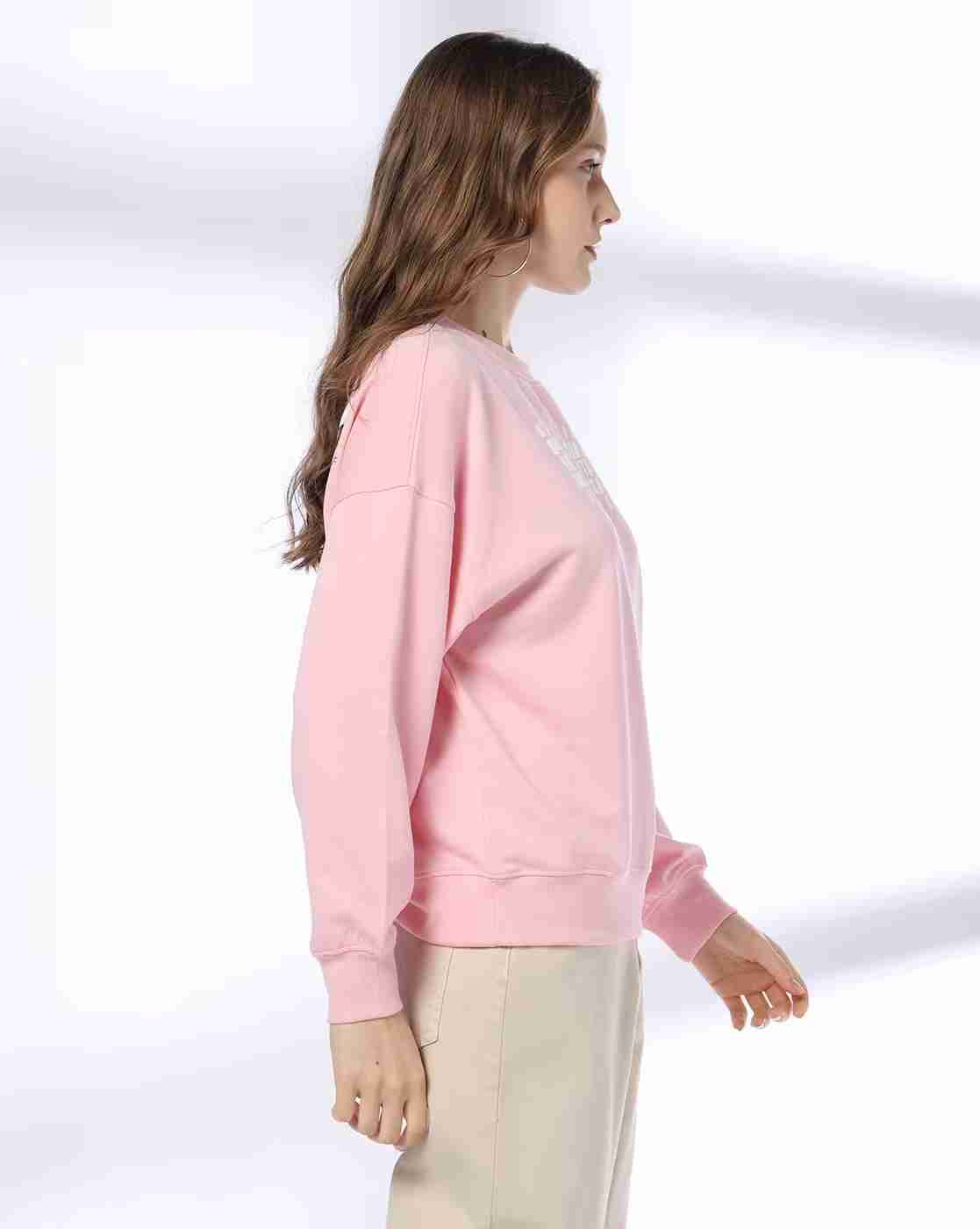 DNMX | Women Typographic Print Relaxed Fit Sweatshirt|1
