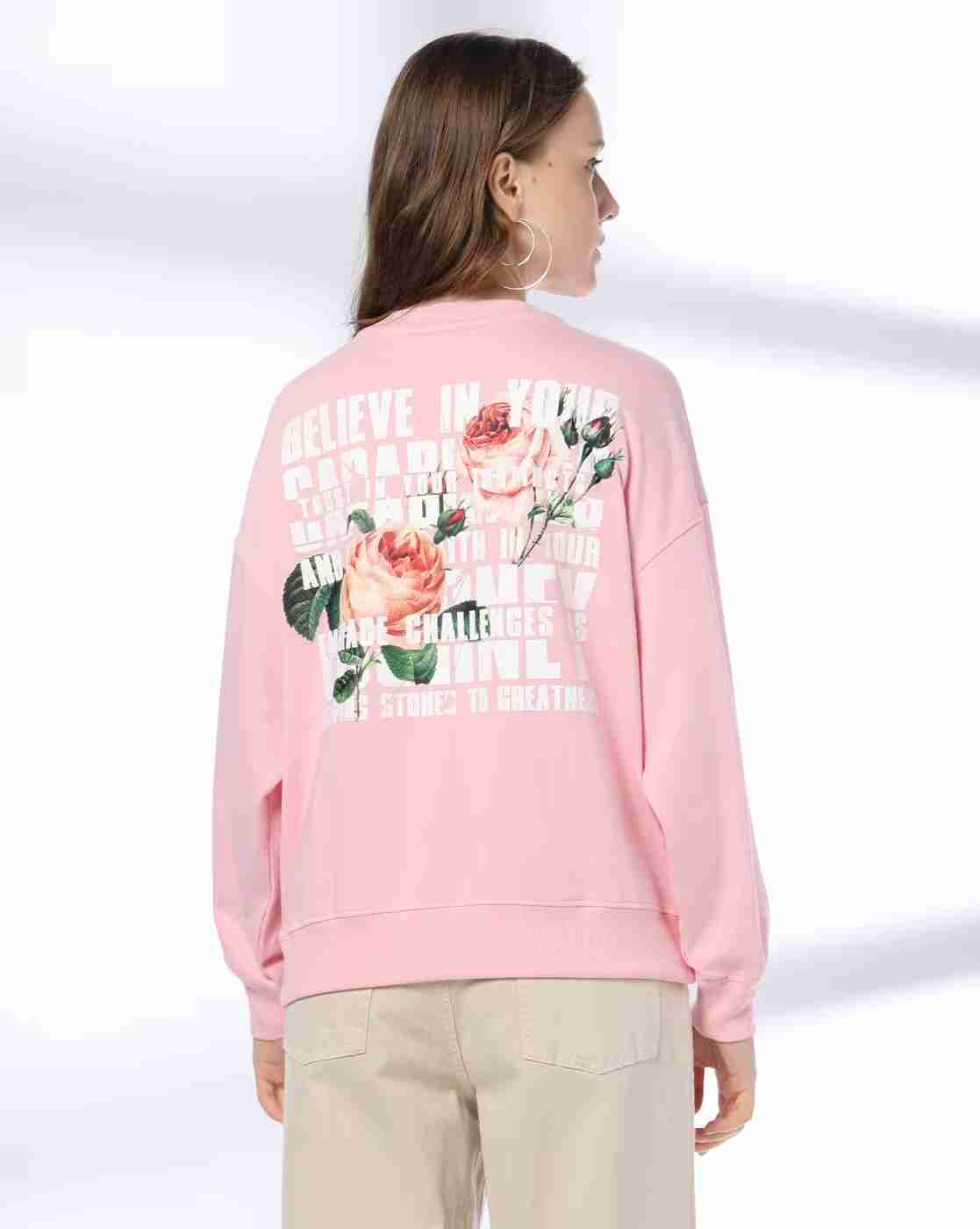 DNMX | Women Typographic Print Relaxed Fit Sweatshirt|2