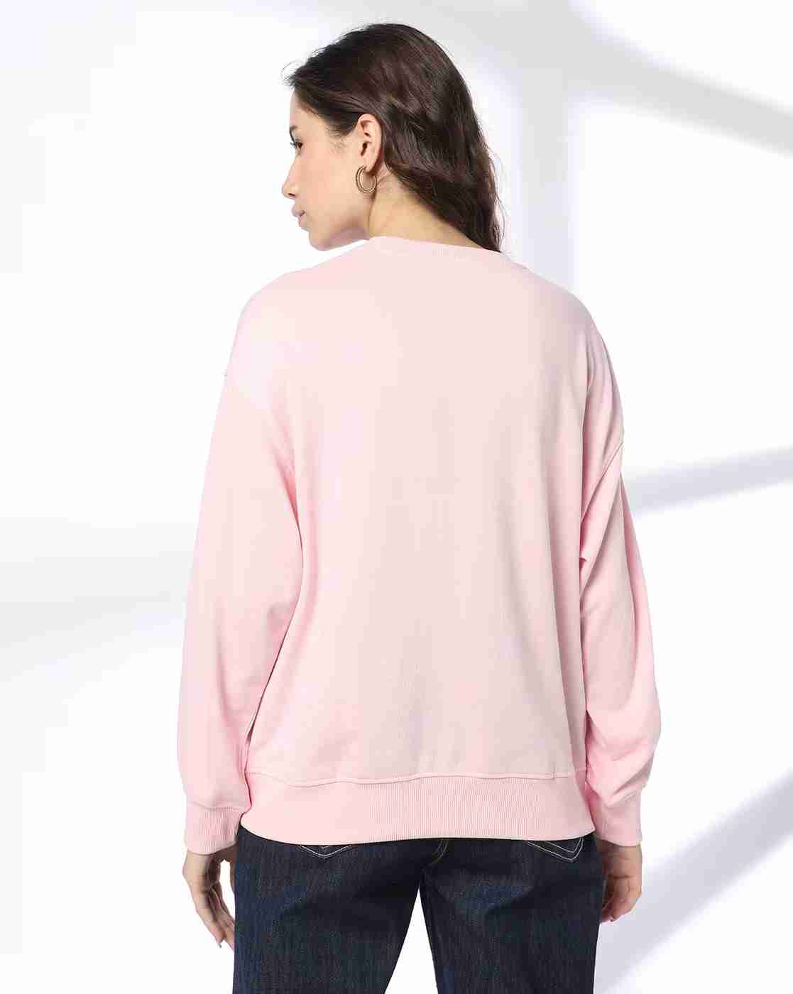 DNMX | Women Typographic Print Relaxed Fit Sweatshirt|2