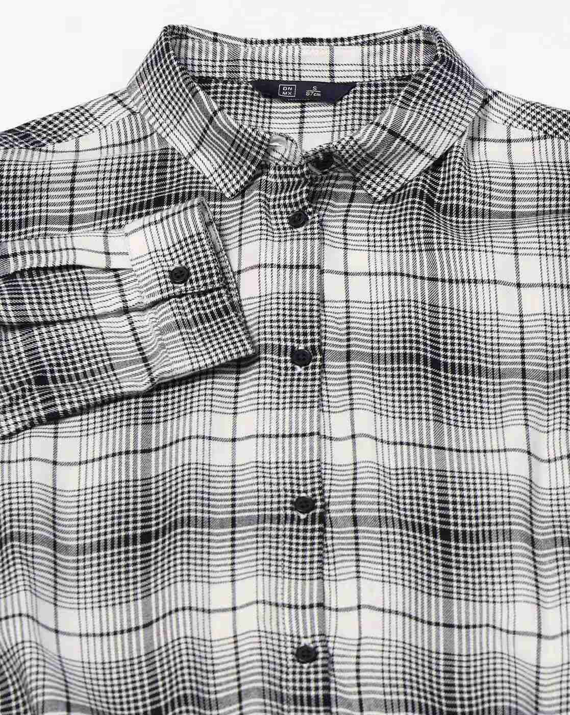 DNMX | Women Checked Relaxed Fit Shirt|4