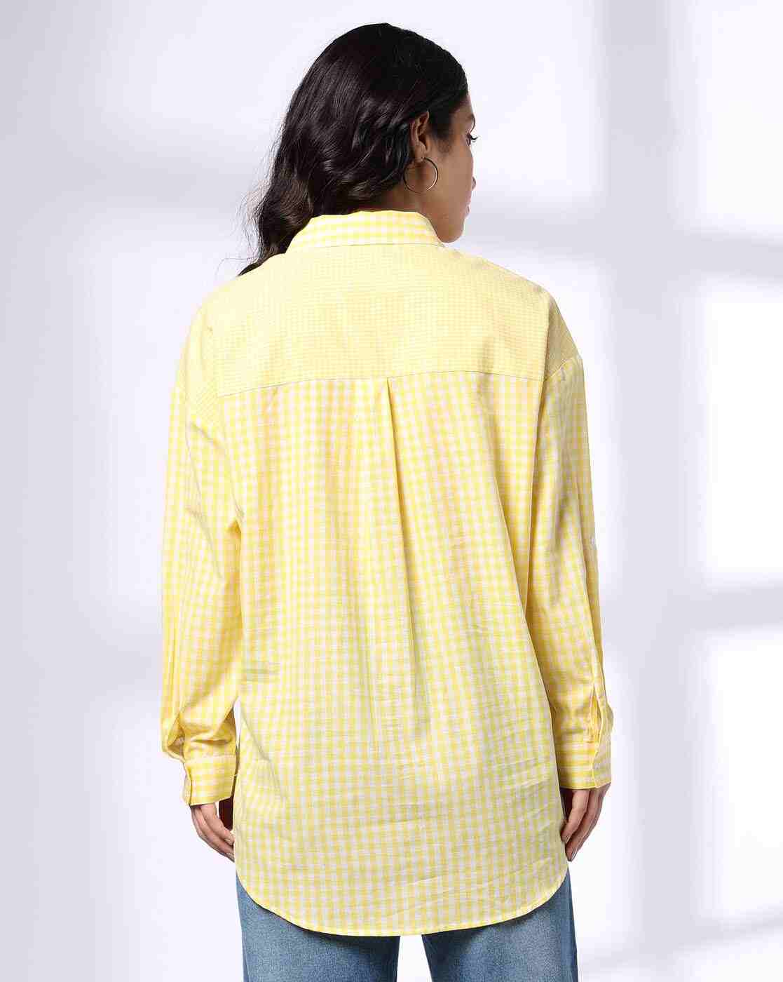 DNMX | Women Checked Shirt|2