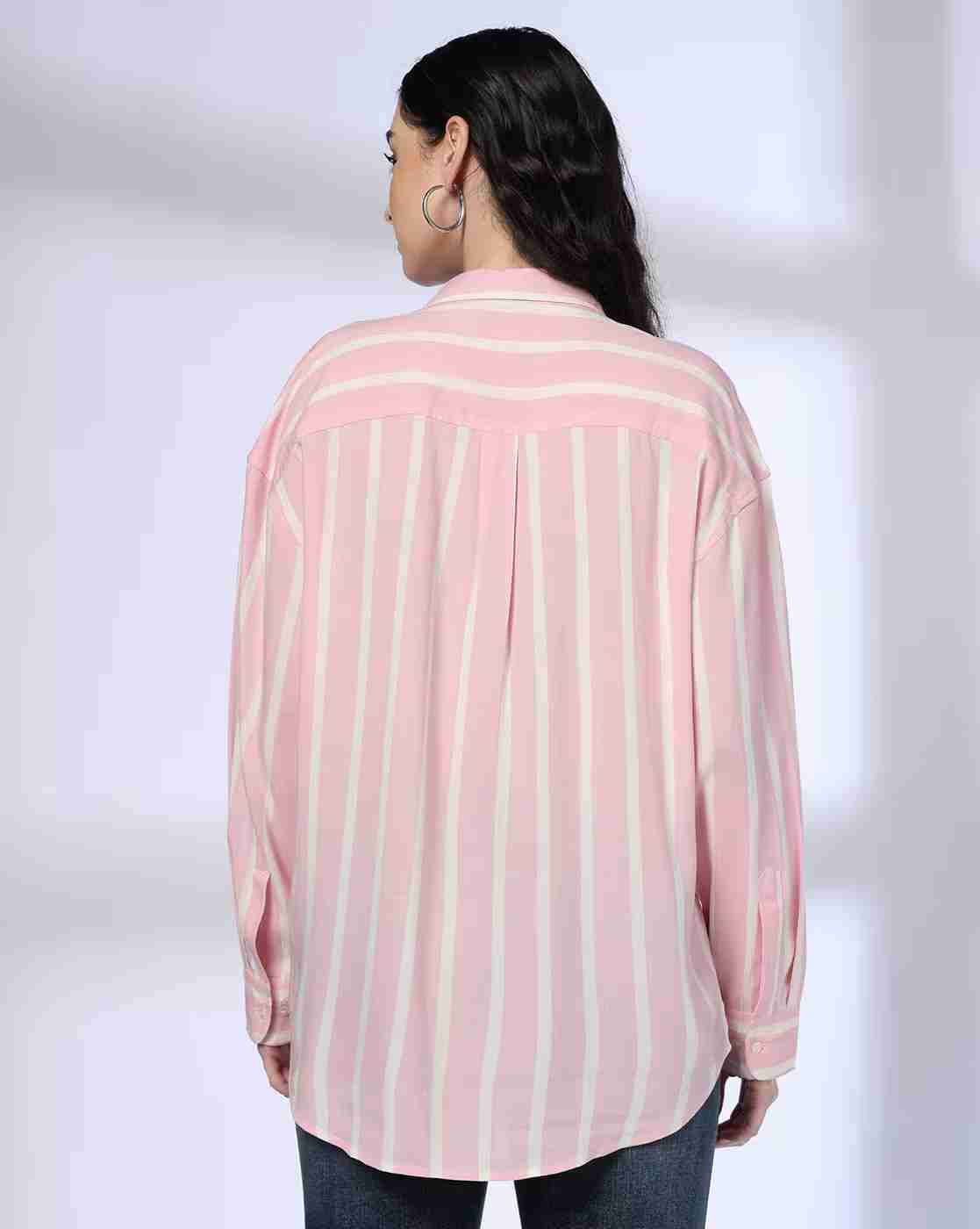 DNMX | Women Striped Relaxed Fit Shirt|2