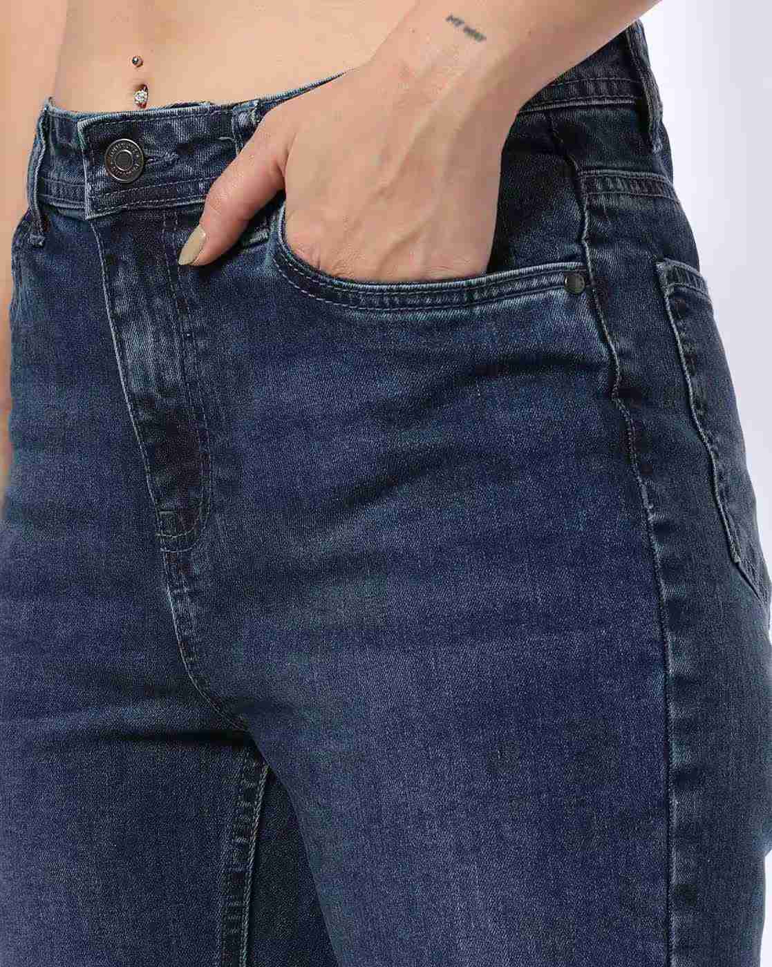 DNMX | Women Stone-Wash Slim Fit Jeans|3
