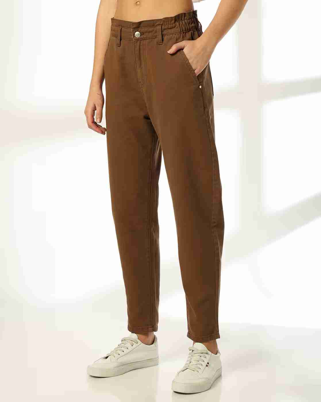 DNMX | Women Paperbag Mom Jeans|0