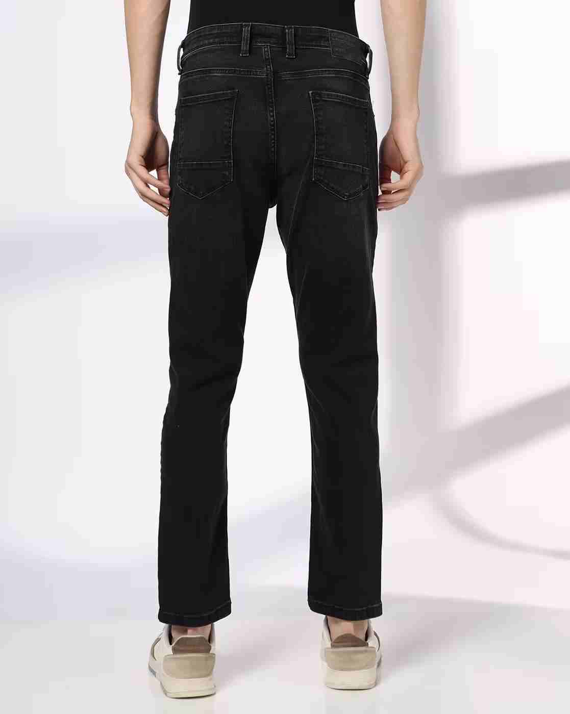 DNMX | Men Mid-Wash Slim Fit Jeans|2