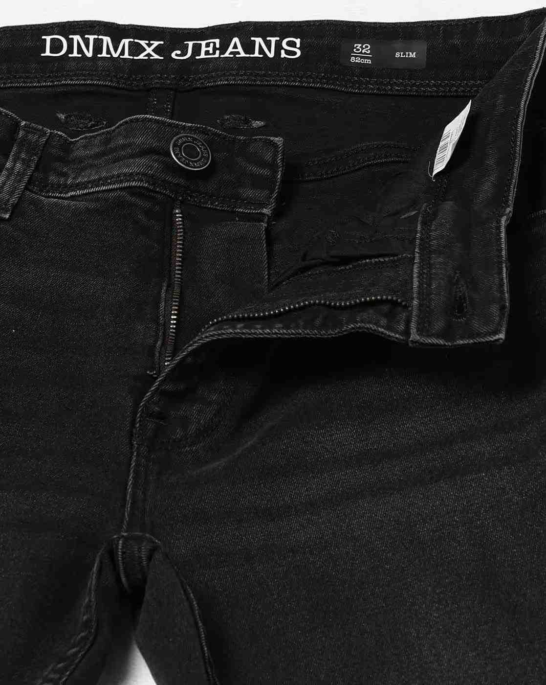 DNMX | Men Mid-Wash Slim Fit Jeans|4