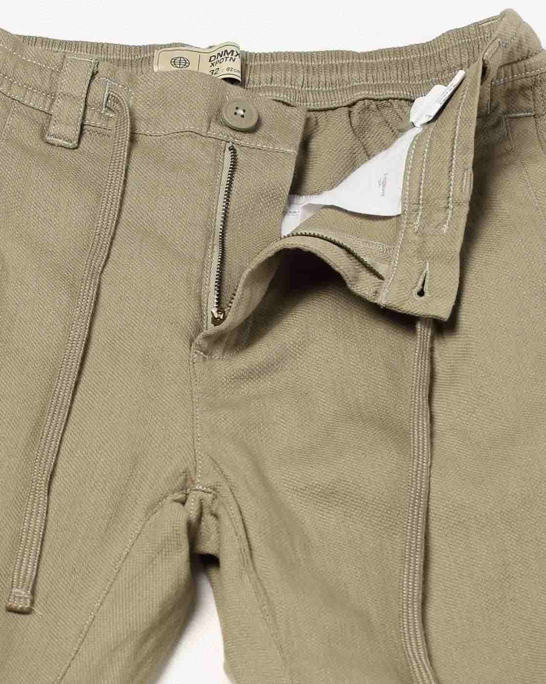 DNMX | Men Regular Fit Pleated Trousers|4