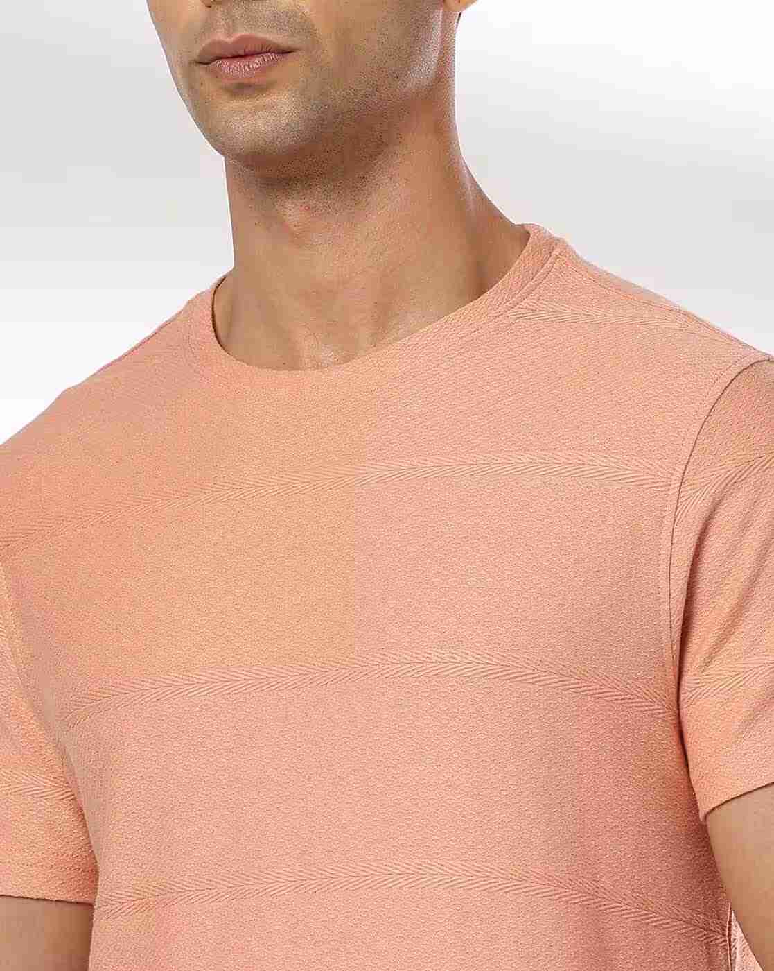 DNMX | Men Striped Relaxed Fit Crew-Neck T-Shirt|4