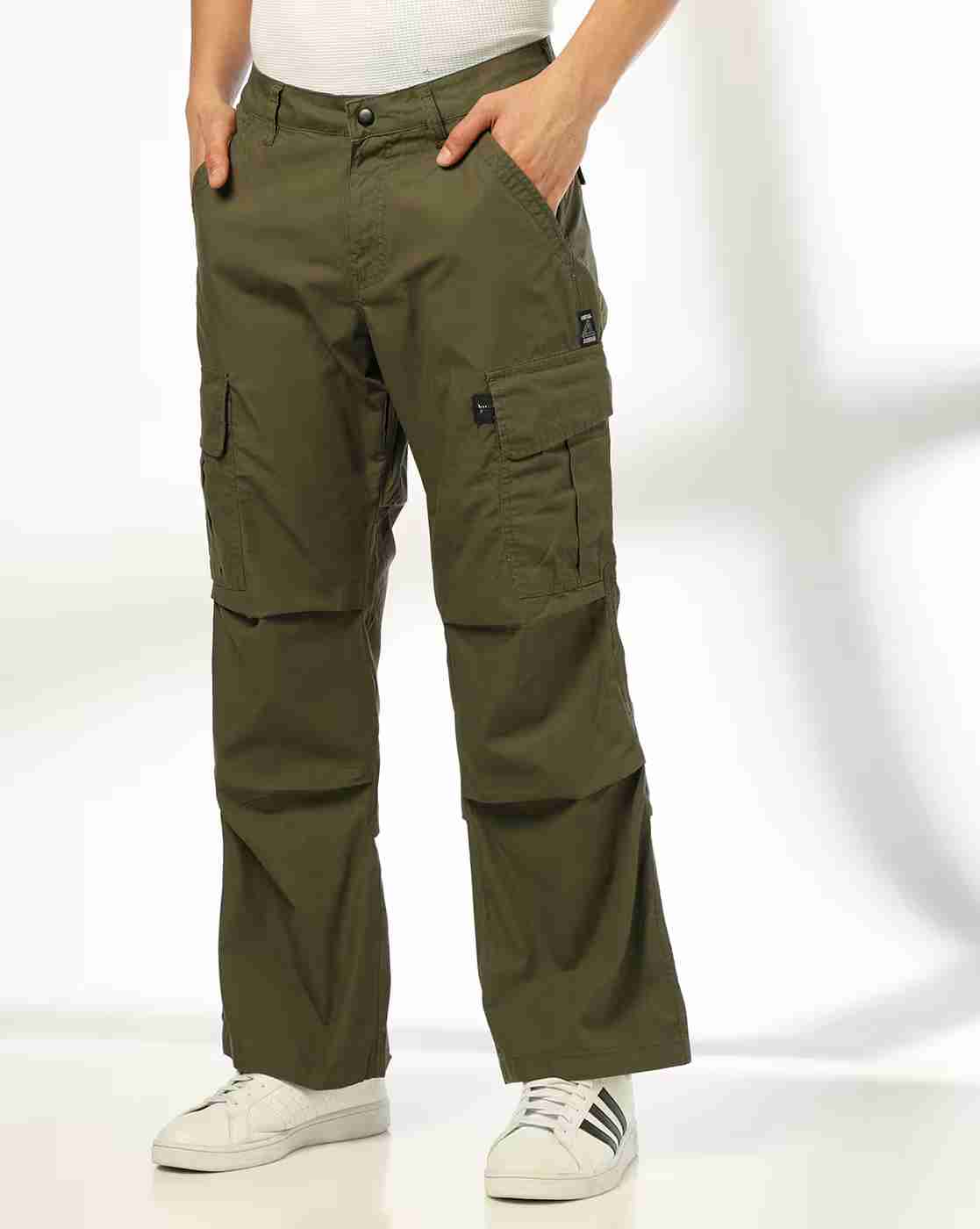 Men Regular Fit Para Cargo Pants