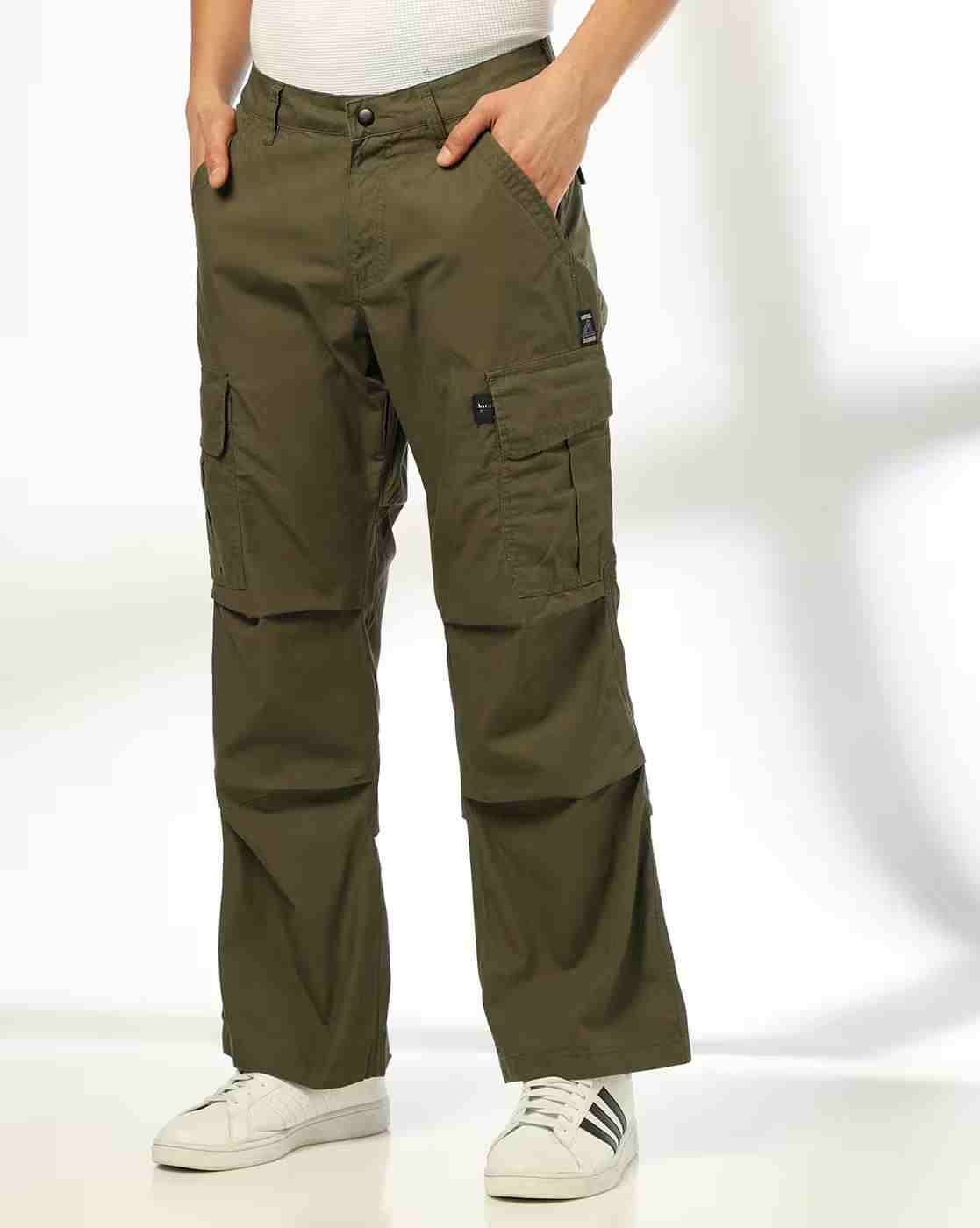 Men Regular Fit Para Cargo Pants