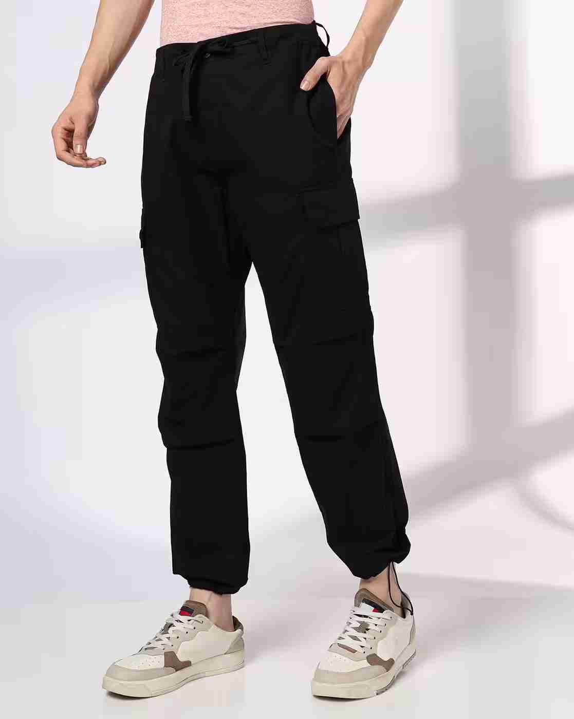 DNMX | Men Loose Fit Cargo Trousers|0