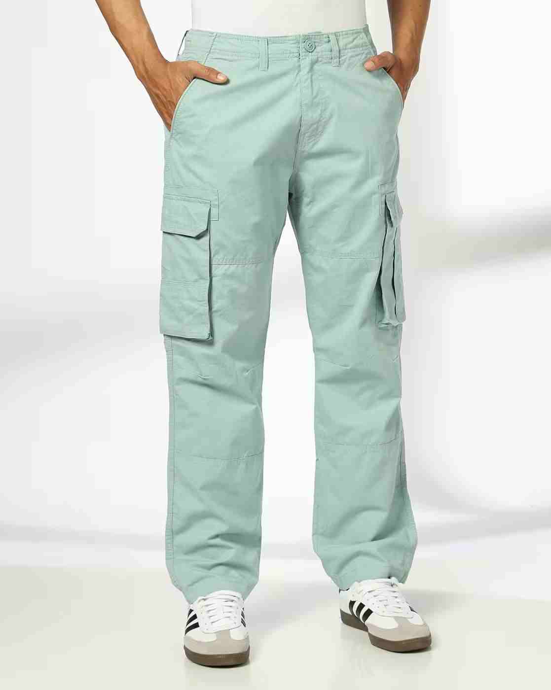 Men Loose Fit Cargo Trousers