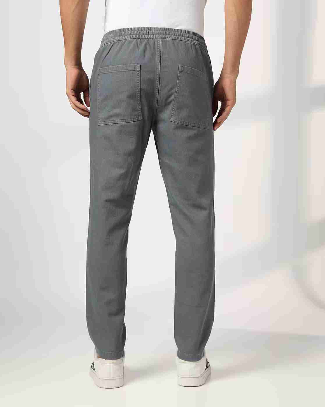 DNMX | Men Regular Fit Pleated Chinos|2