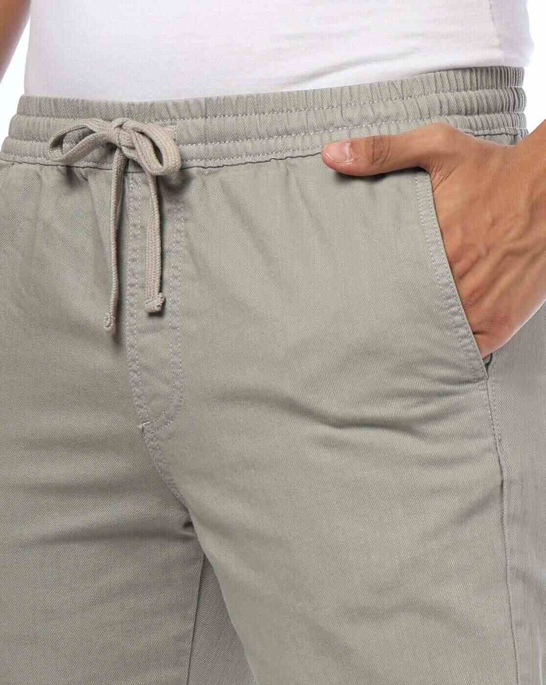 DNMX | Men Regular Fit Flat-Front Chinos|3