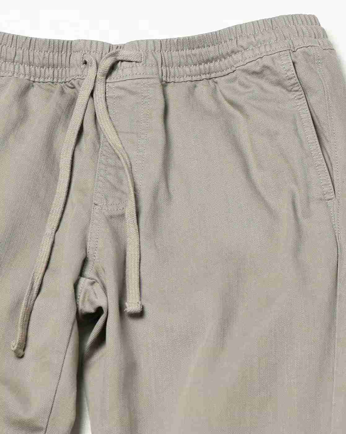 DNMX | Men Regular Fit Flat-Front Chinos|4