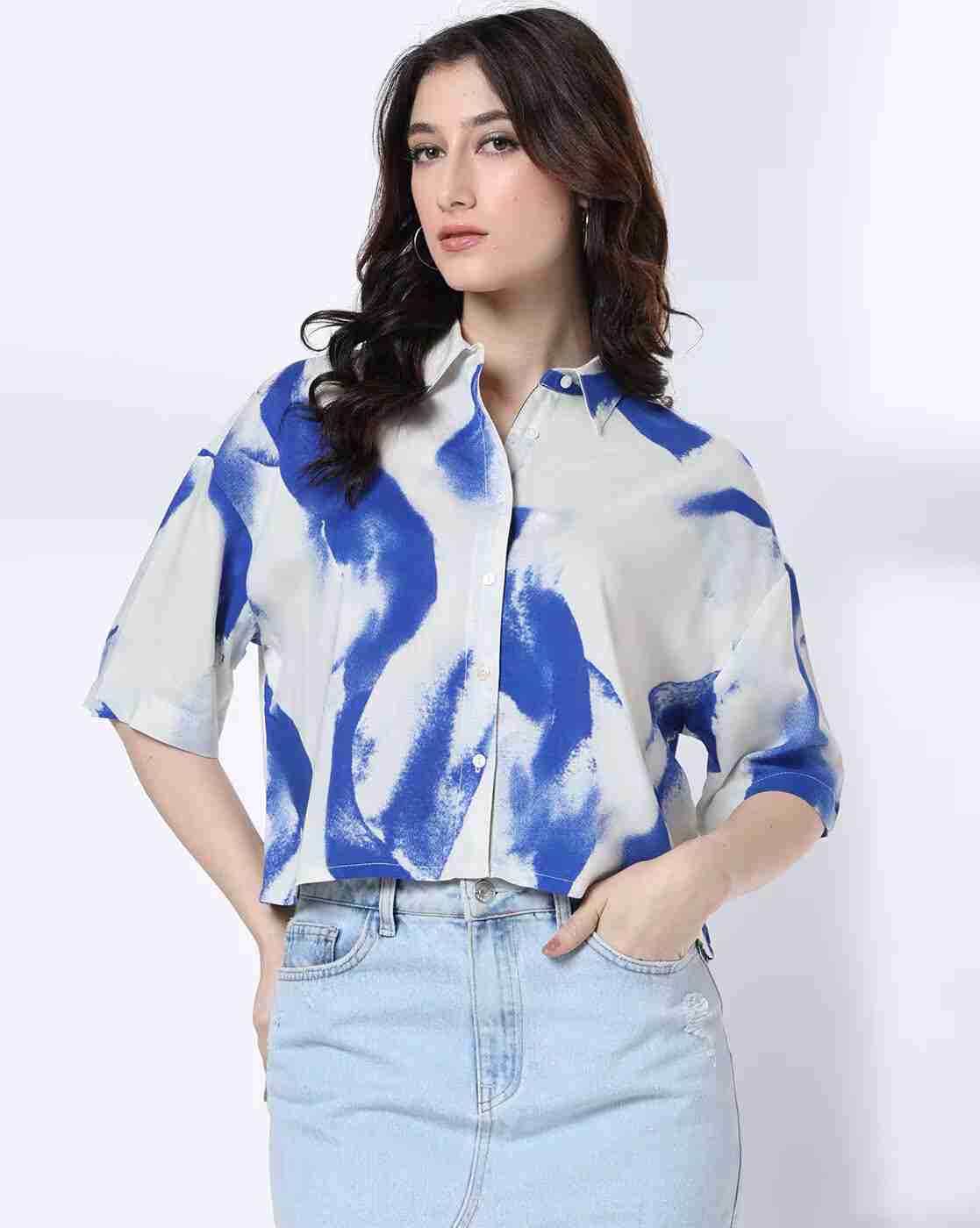 DNMX | Women Tie & Dye Relaxed Fit Shirt|0