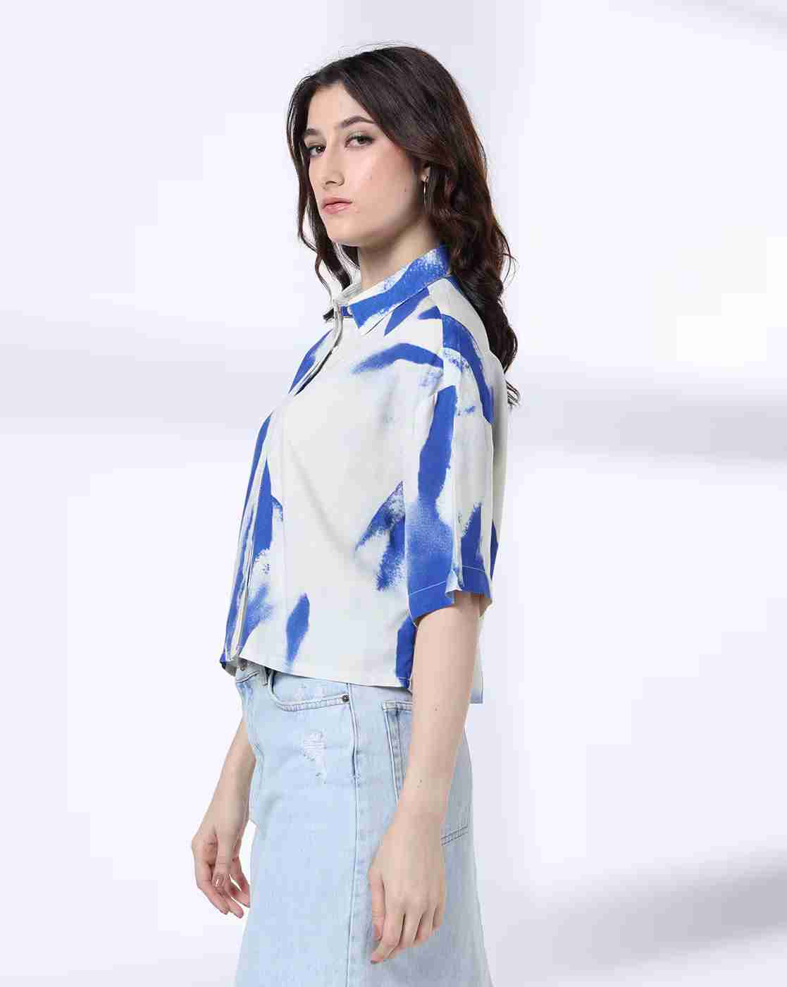 DNMX | Women Tie & Dye Relaxed Fit Shirt|1