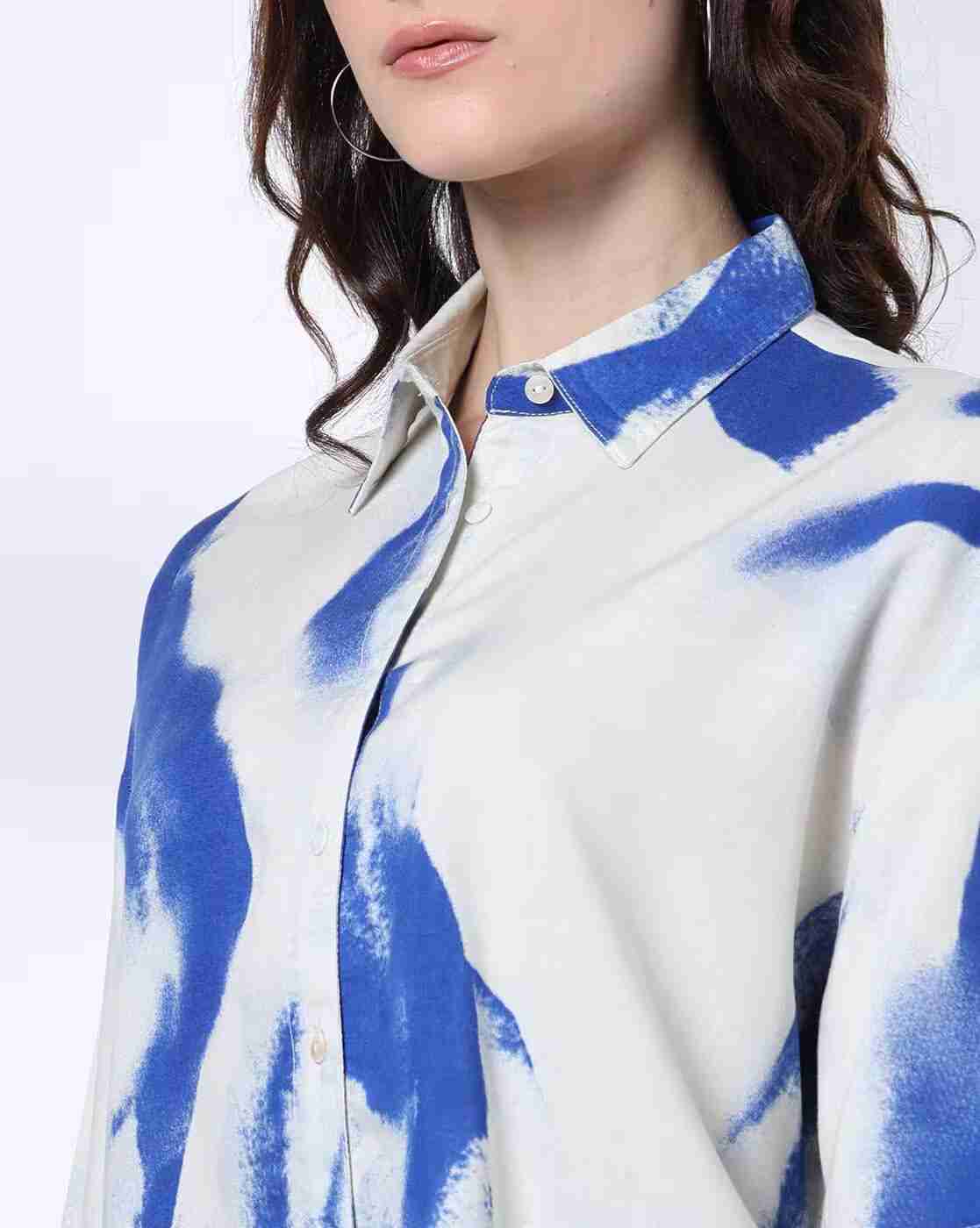 DNMX | Women Tie & Dye Relaxed Fit Shirt|3