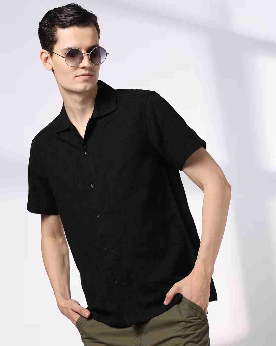 DNMX | Men Geometric Print Regular Fit Shirt|0