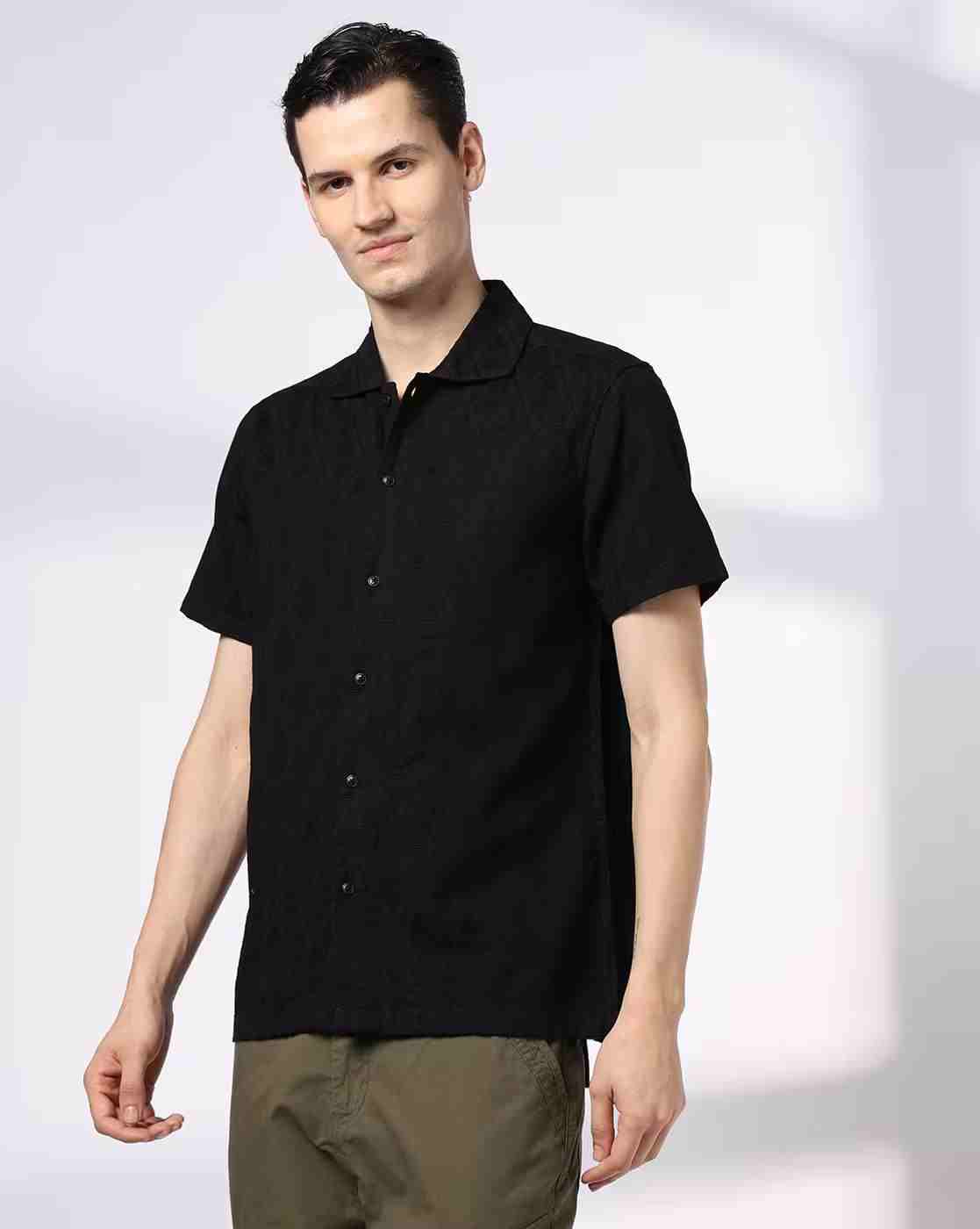 DNMX | Men Geometric Print Regular Fit Shirt|3
