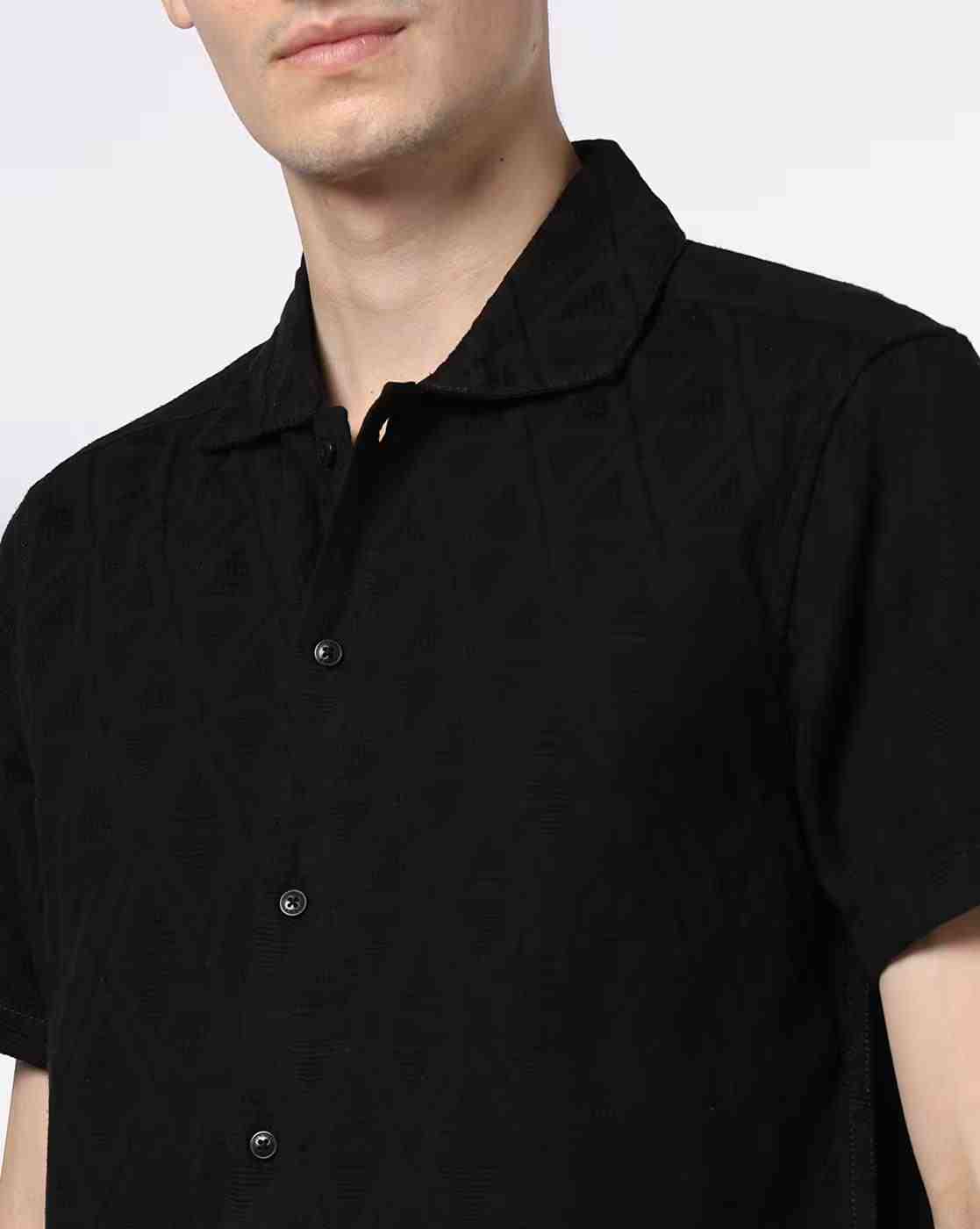 DNMX | Men Geometric Print Regular Fit Shirt|4