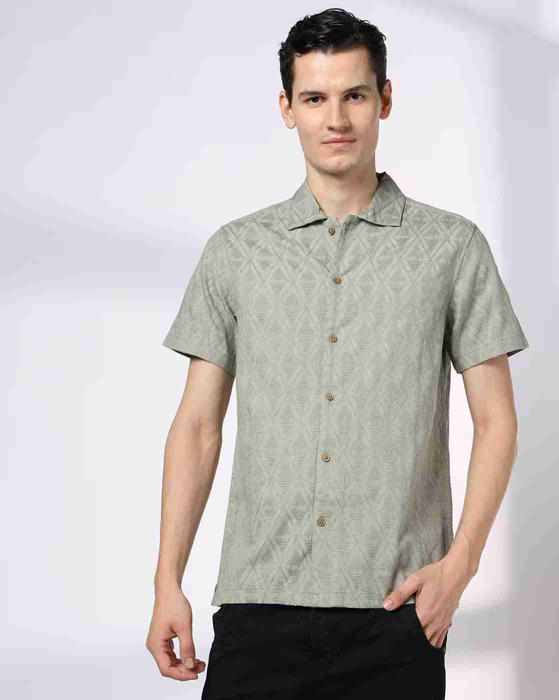 DNMX | Men Geometric Print Regular Fit Shirt|3