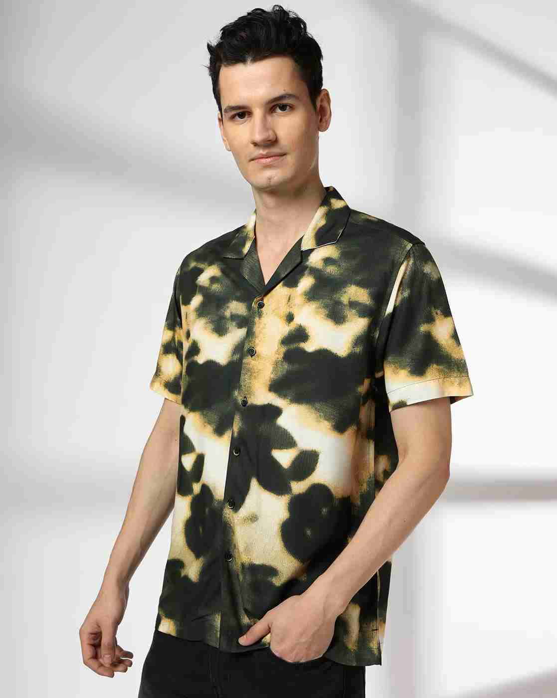 DNMX | Men Ombre-Dyed Regular Fit Shirt|0