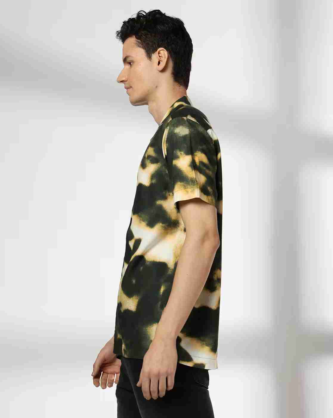 DNMX | Men Ombre-Dyed Regular Fit Shirt|1