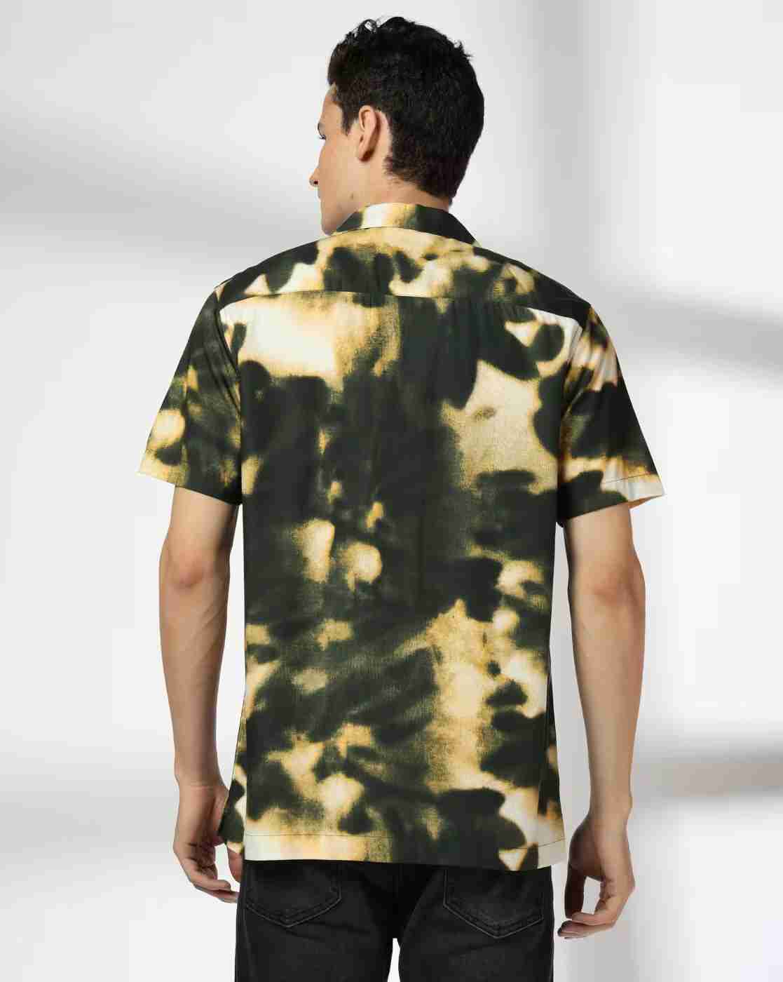 DNMX | Men Ombre-Dyed Regular Fit Shirt|2