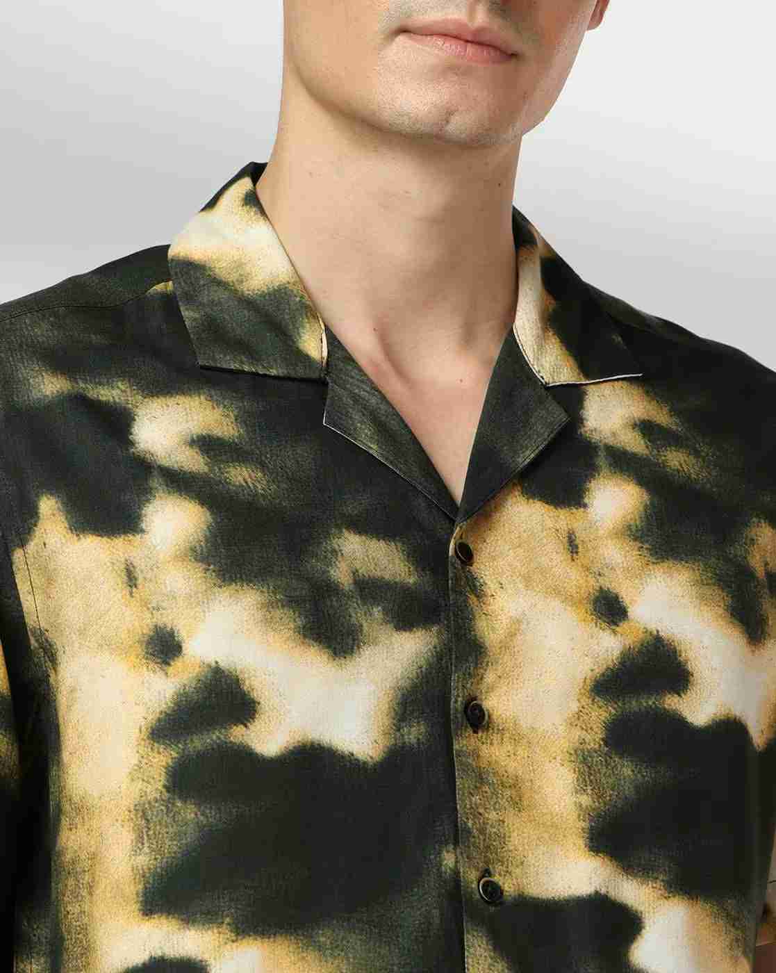 DNMX | Men Ombre-Dyed Regular Fit Shirt|3