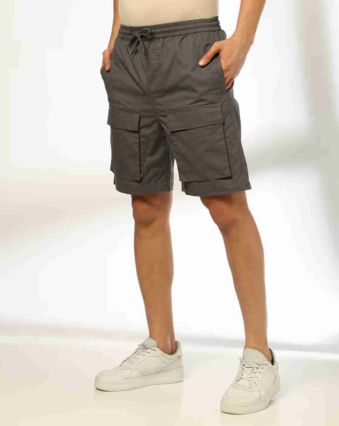 DNMX | Men Regular Fit Cargo Shorts|1