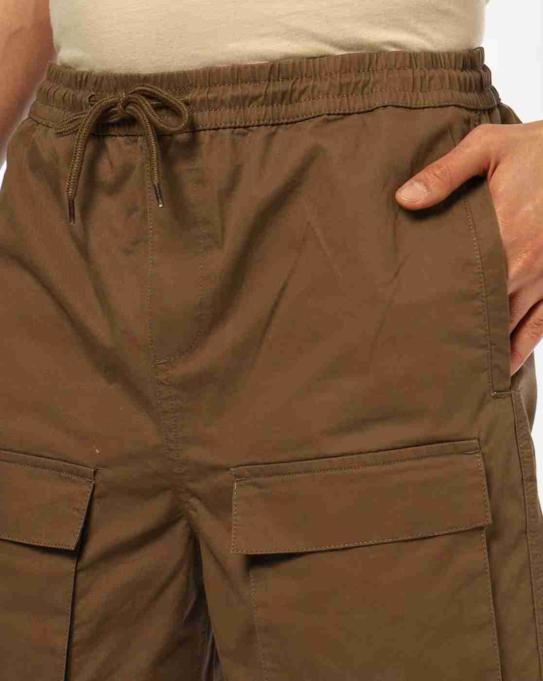 Dnmx Mens Low Rise Cargo Pants Men Regular Fit Cargo Shorts