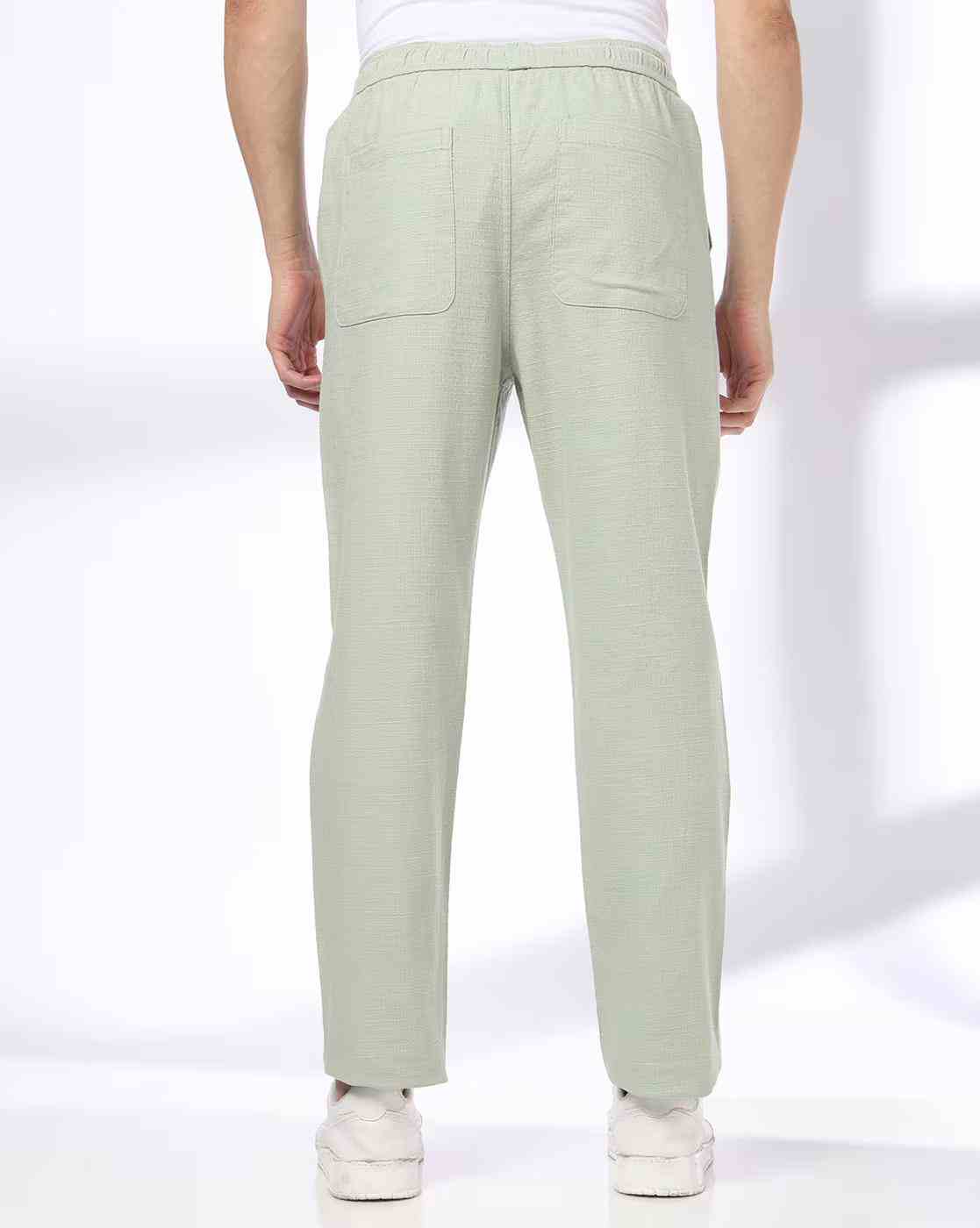 DNMX | Men Regular Fit Chinos with Insert Pockets|2
