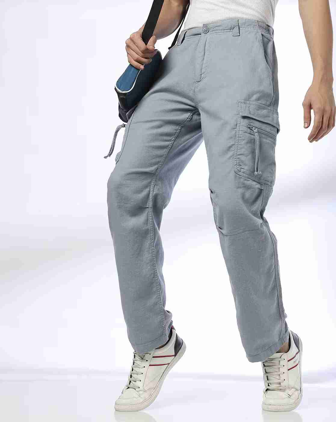 DNMX | Men Patterned Loose Fit Cargo Pants|0