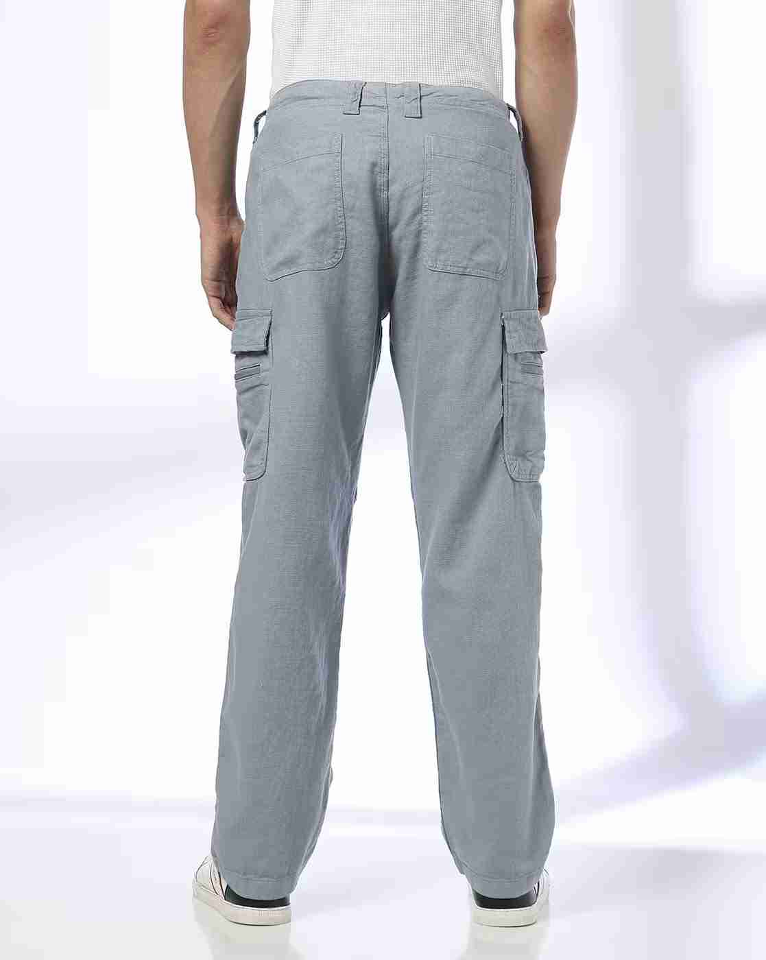 DNMX | Men Patterned Loose Fit Cargo Pants|2