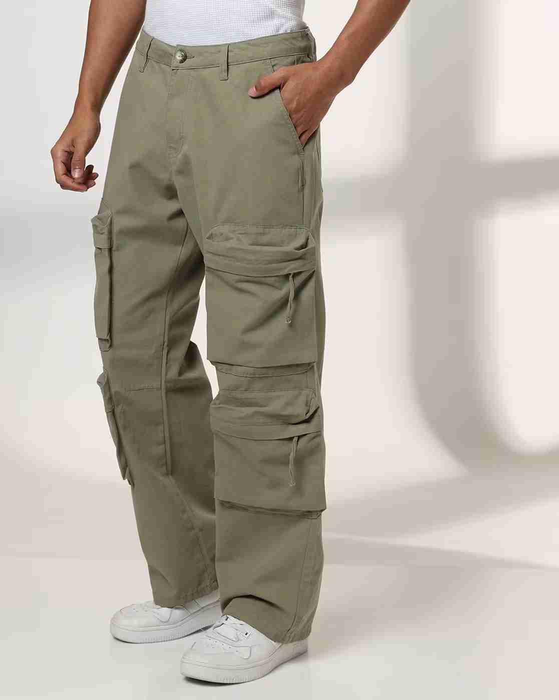 Men Loose Fit Cargo Trousers