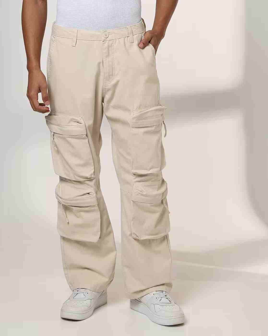 Men Loose Fit Cargo Trousers