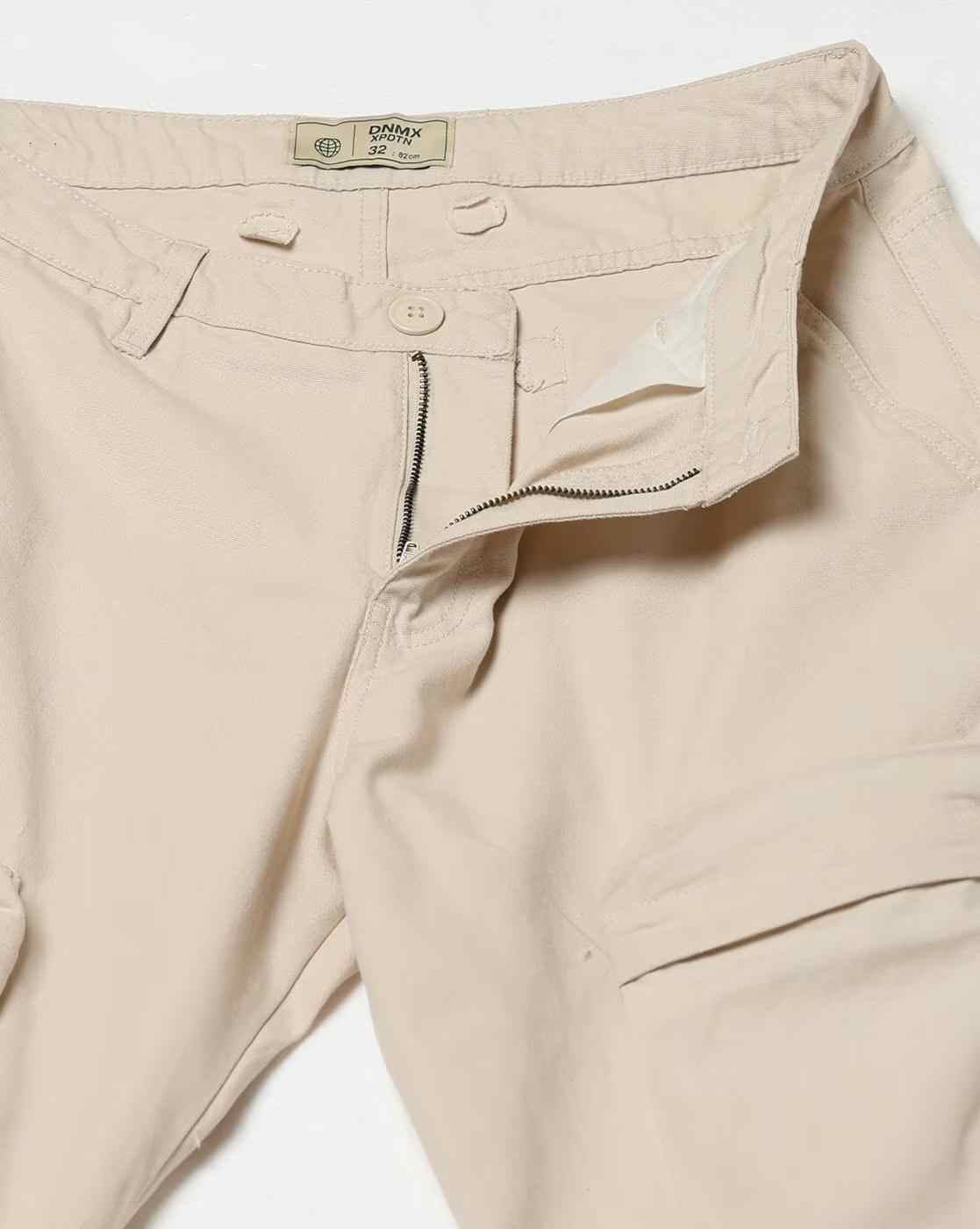 DNMX | Men Loose Fit Cargo Trousers|4