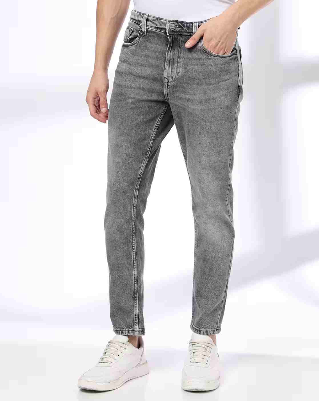 DNMX | Men Mid-Wash Slim Fit Jeans|0
