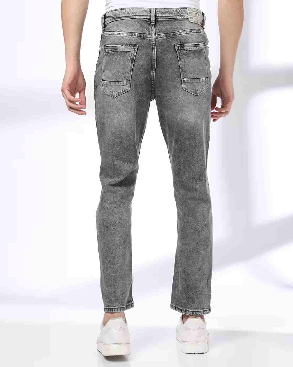 DNMX | Men Mid-Wash Slim Fit Jeans|2