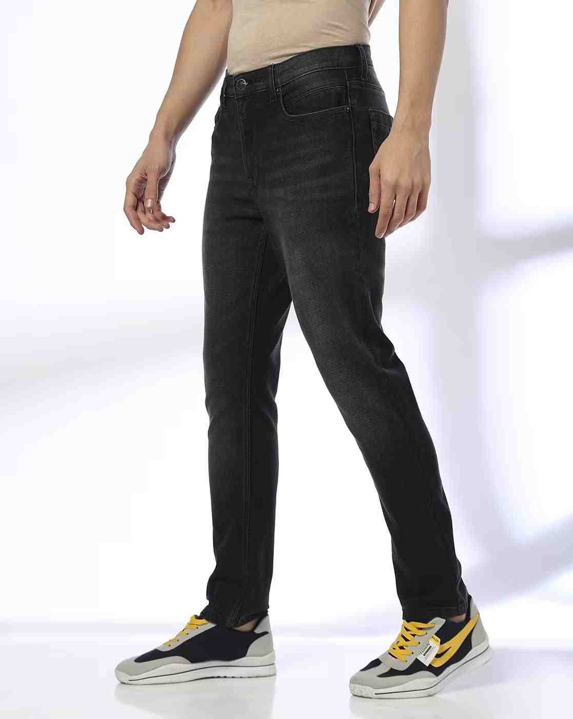 DNMX | Men Lightly Washed Skinny Fit Jeans|1