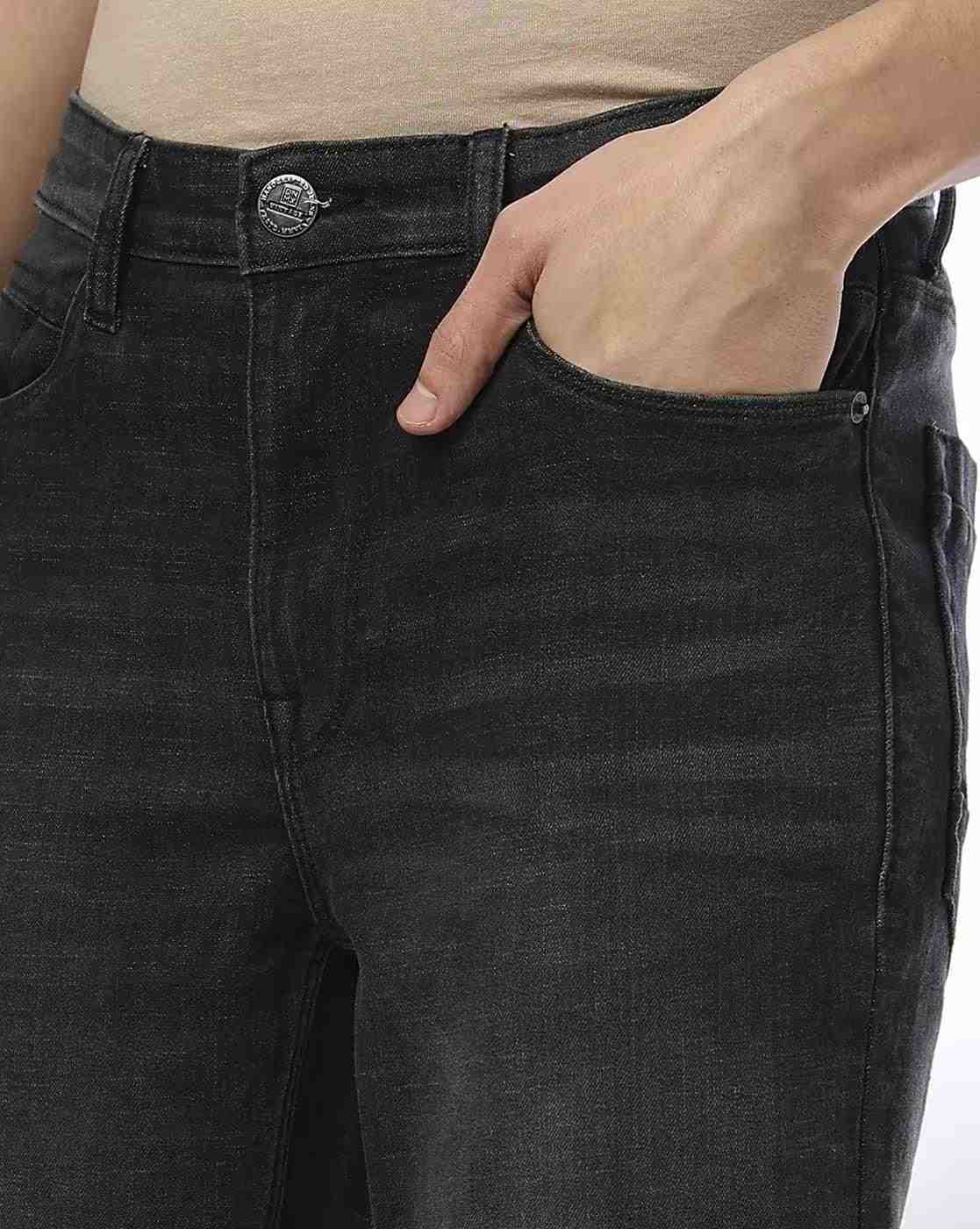 DNMX | Men Lightly Washed Skinny Fit Jeans|3