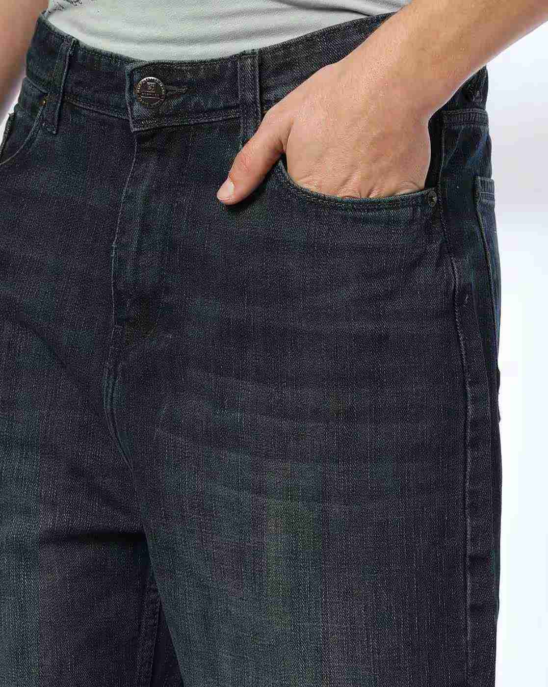 DNMX | Men Mid-Wash Relaxed Fit Jeans|3